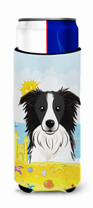 Dog Summer Beach Ultra Hugger for slim cans - 638508203366