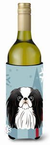 Winter Holiday Dog Design Wine Bottle Hugger - 638508124395