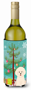 Merry Christmas Tree with Dog Wine Bottle Hugger - 638508539991