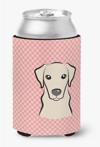 Dog Face Checkerboard Can or Bottle Hugger - 615872893157