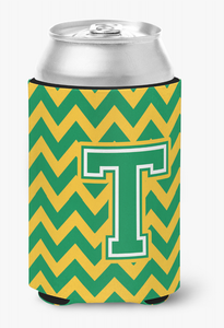 Monogram Letter Chevron Can or Bottle Hugger - 638508276995
