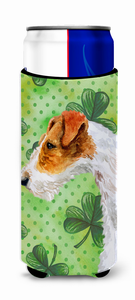 Dog with St Patrick's Design Ultra Hugger for slim cans - 652259167791