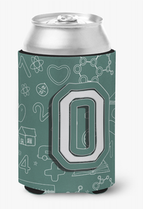 Monogram Letter Back to School Can or Bottle Hugger - 615872970155