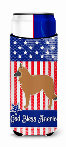 USA Patriotic Dog Ultra Hugger for slim cans - 638508495495