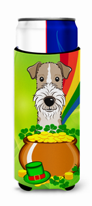Dog St. Patrick's Day Design Ultra Hugger for slim cans - 638508202185