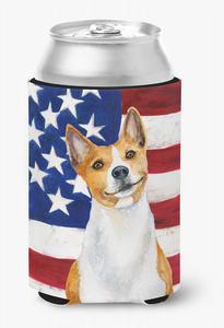 Patriotic With Dog Can or Bottle Hugger - 652259204281