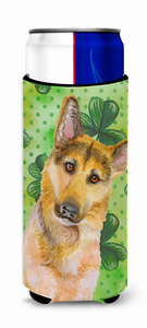 Dog with St Patrick's Design Ultra Hugger for slim cans - 652259168408