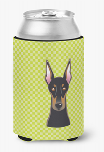 Dog Face Checkerboard Can or Bottle Hugger - 615872894000