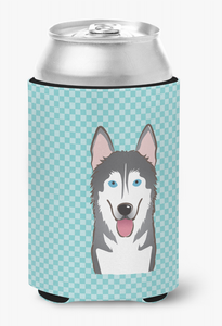Dog Face Checkerboard Can or Bottle Hugger - 615872892495