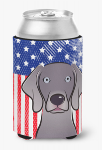 American Flag and Dog Can or Bottle Hugger - 638508242792