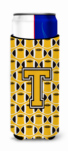 Letter Football Ultra Hugger for slim cans - 638508050144