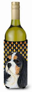 Candy Corn Halloween Design with Dog Wine Bottle Hugger - 615872699803