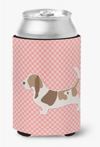 Dog Profile Checkerboard Can or Bottle Hugger - 638508505859