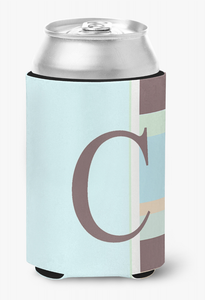 Monogram Letter Can or Bottle Hugger - 617375995840