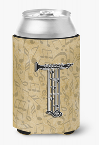 Monogram Letter Musical Instrument Alphabet Can or Bottle Hugger - 615872968640