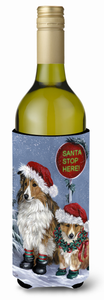Christmas Dog Art Wine Bottle Hugger - 194030376072