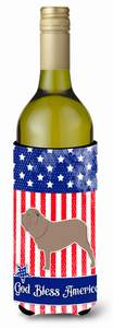 American Flag and Dog Wine Bottle Hugger - 638508497536