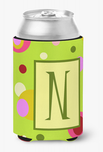 Monogram Letter Can or Bottle Hugger - 617375996700