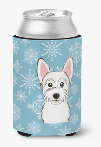 Snowflake Dog Design Can or Bottle Hugger - 638508107602