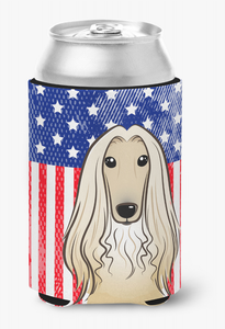 American Flag and Dog Can or Bottle Hugger - 638508242921