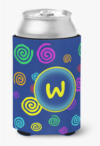 Monogram Letter Can or Bottle Hugger - 617375997035