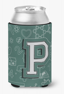 Monogram Letter Back to School Can or Bottle Hugger - 615872970162