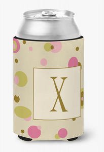 Monogram Letter Can or Bottle Hugger - 617375996304