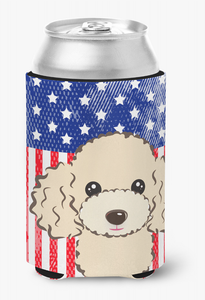 American Flag and Dog Can or Bottle Hugger - 638508243065