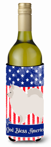 American Flag and Dog Wine Bottle Hugger - 638508986863