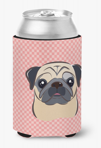 Dog Face Checkerboard Can or Bottle Hugger - 615872893553