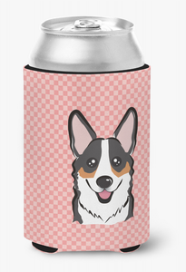 Dog Face Checkerboard Can or Bottle Hugger - 615872893485
