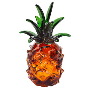 10" Mouth Blown Pineapple Art Glass - 4512822911632 10" Mouth Blown Pineapple Art Glass - 4512822911632