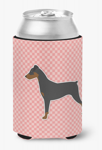 Dog Profile Checkerboard Can or Bottle Hugger - 638508505965
