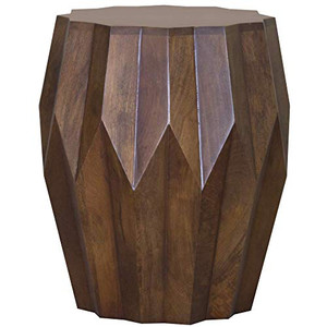 16.4" X 16.4" X 22" Brown Wood Accent Table - 4512839432526