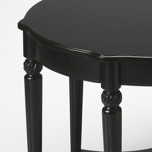Homeroots Living Room Black Licorice Accent Table