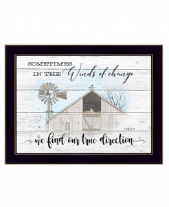 Winds Of Change 3 Black Framed Print Wall Art - 606114074342