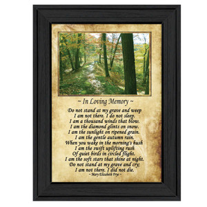 In Loving Memory 1 Black Framed Print Wall Art - 606114058700