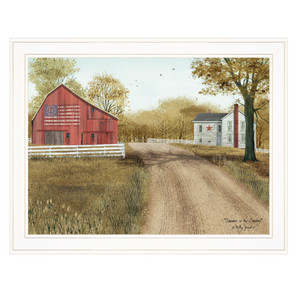 Summer In The Country 3 White Framed Print Wall Art - 606114030119