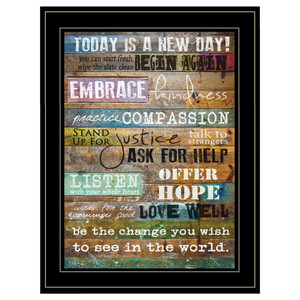 Today Is 2 Black Framed Print Wall Art - 606114158738