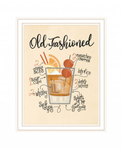 Old Fashioned White Framed Print Wall Art - 606114074557
