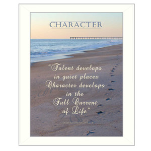 Character 4 White Framed Print Wall Art - 606114159209