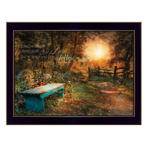Show Me The Path 2 Black Framed Print Wall Art - 606114073956