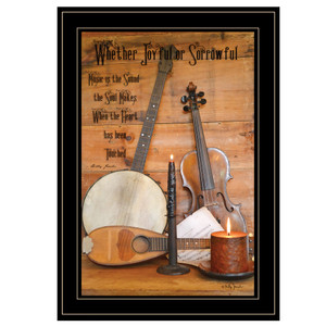 Music 10 Black Framed Print Wall Art - 606114681458