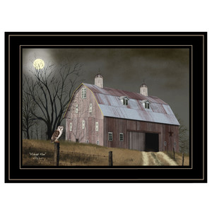 Midnight Moon 3 Black Framed Print Wall Art - 606114088776