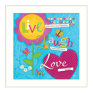 Love Always White Framed Print Wall Art - 606114159575