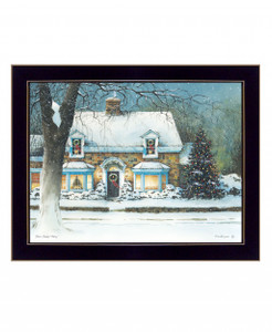 Snow Softly Falling 2 Black Framed Print Wall Art - 606114060468