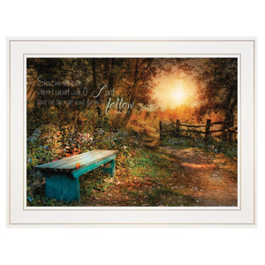 Show Me The Path 1 White Framed Print Wall Art - 606114073949