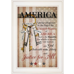 The Keys To Freedom 2 White Framed Print Wall Art - 606114159834