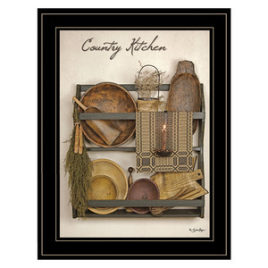 Country Kitchen 13 Black Framed Print Wall Art - 606114044932