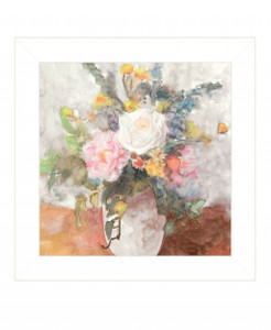 Table Bouquet 2 [1] White Framed Print Wall Art - 606114053712